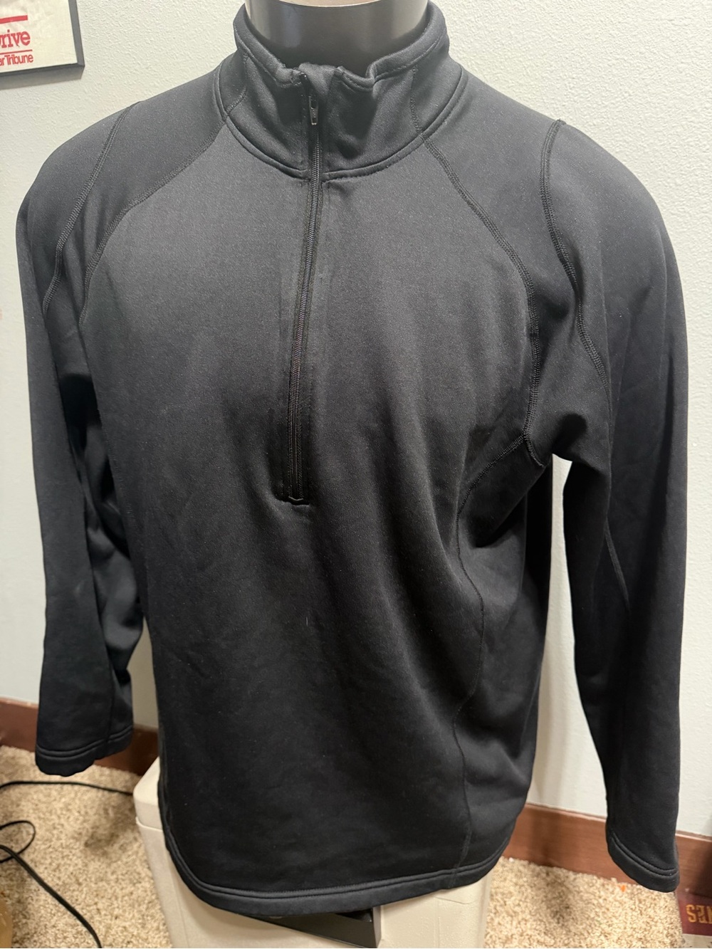 Obermeyer Men's Black Half-Zip Pullover